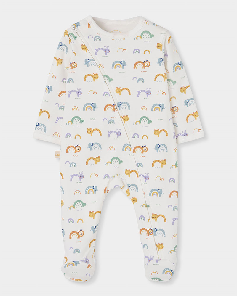BOBOLI Interlock play suit printed for baby -BCI - 204017