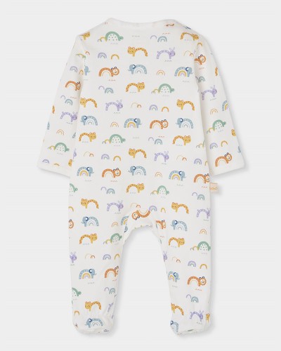 BOBOLI Interlock play suit printed for baby -BCI - 204017