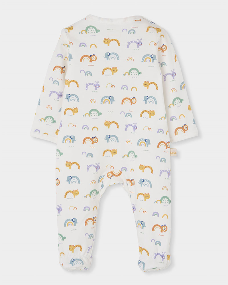 BOBOLI Interlock play suit printed for baby -BCI - 204017