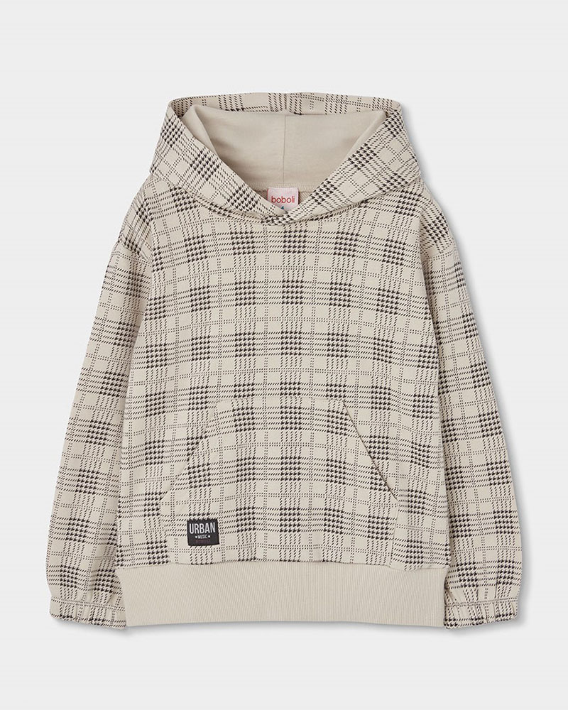 BOBOLI Fleece sweatshirt printed for boy -BCI - 854063