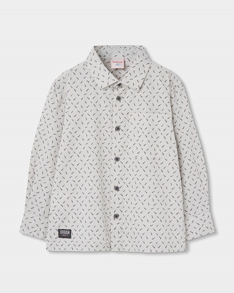 BOBOLI Oxford long sleeves shirt for boy -BCI - 854041