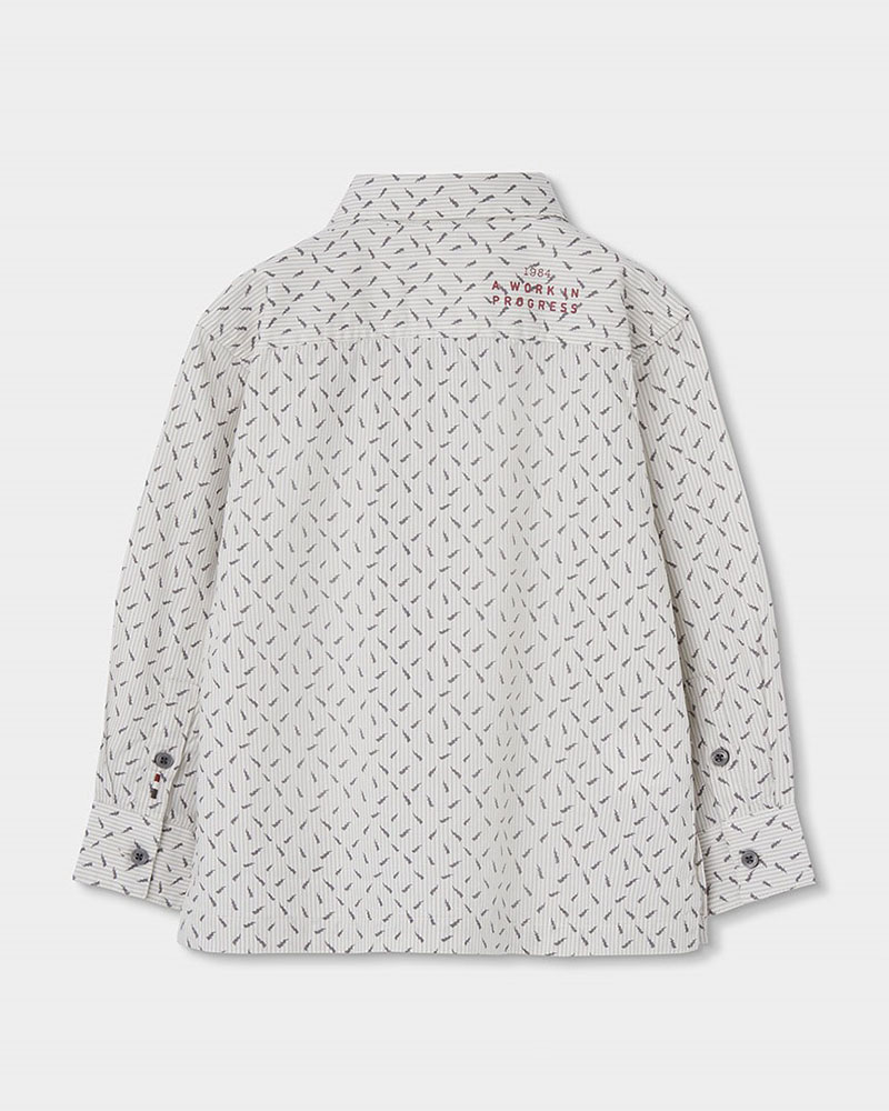 BOBOLI Oxford long sleeves shirt for boy -BCI - 854041