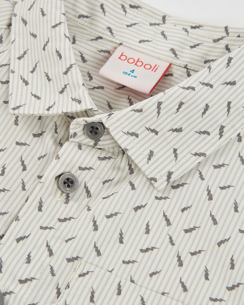 BOBOLI Oxford long sleeves shirt for boy -BCI - 854041