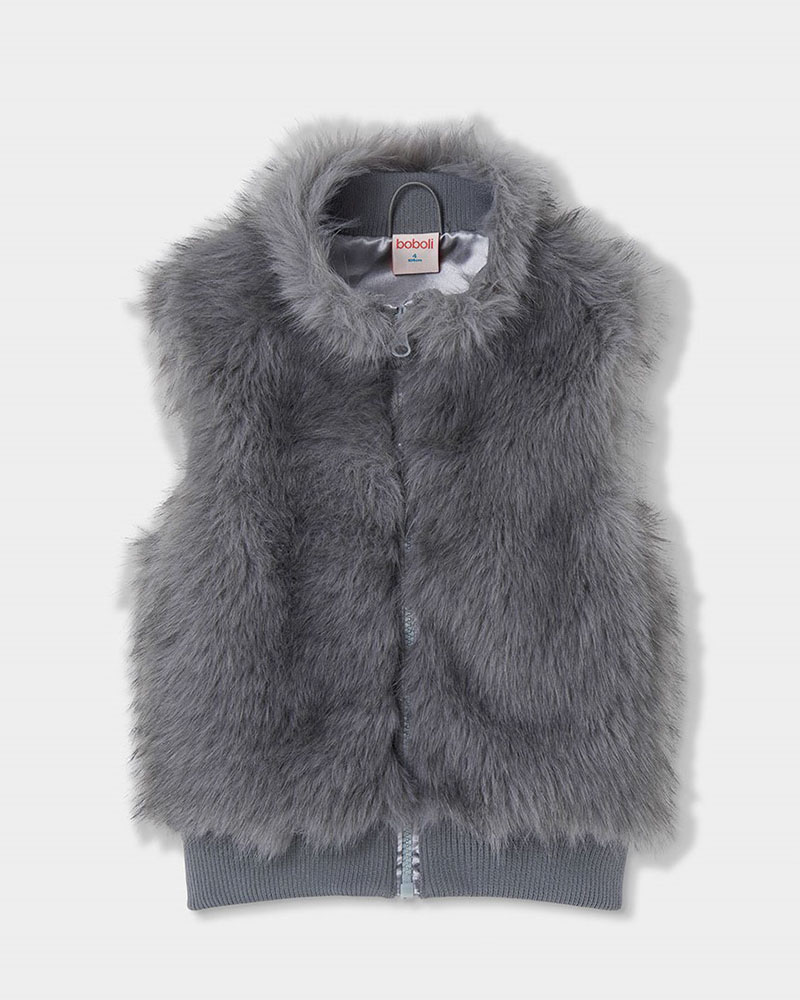 BOBOLI Fluffy vest for girl - 414177