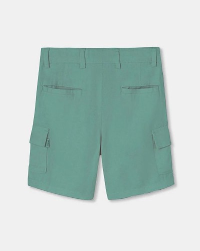 BOBOLI Linen bermuda shorts for boy -BCI - 813068