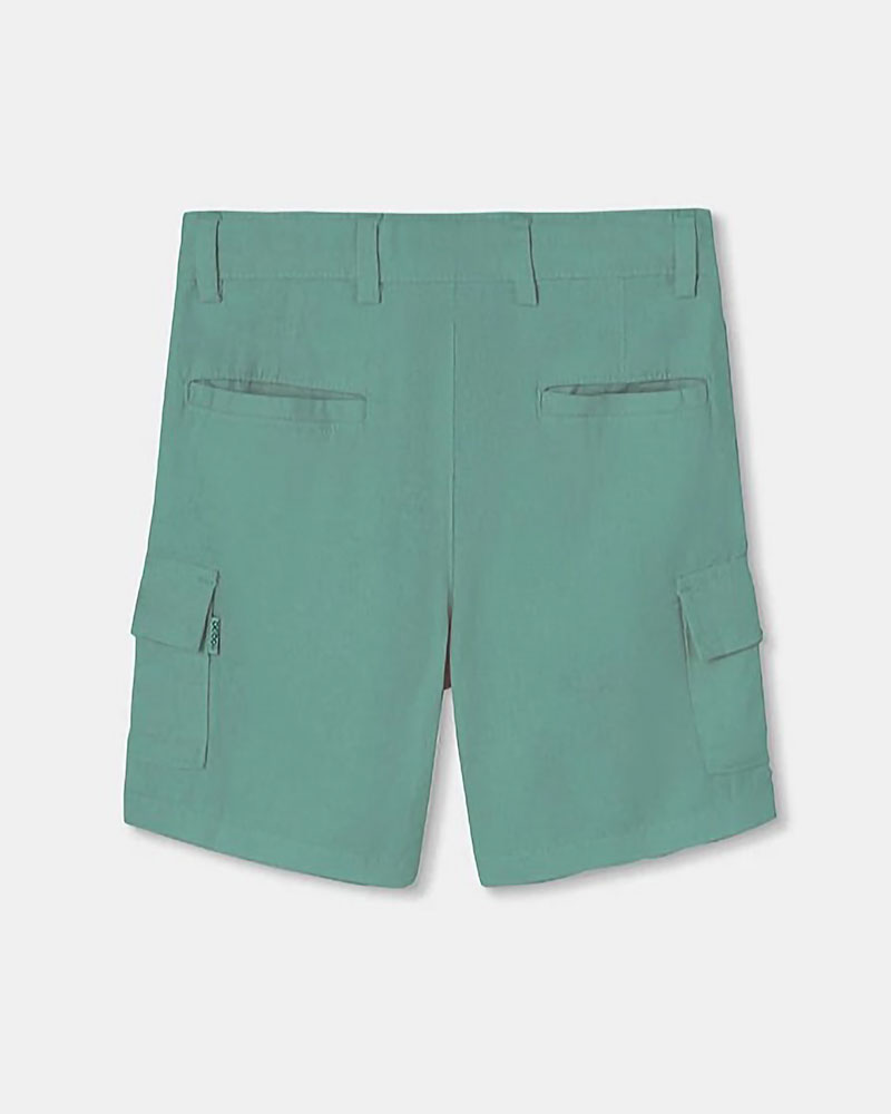 BOBOLI Linen bermuda shorts for boy -BCI - 813068