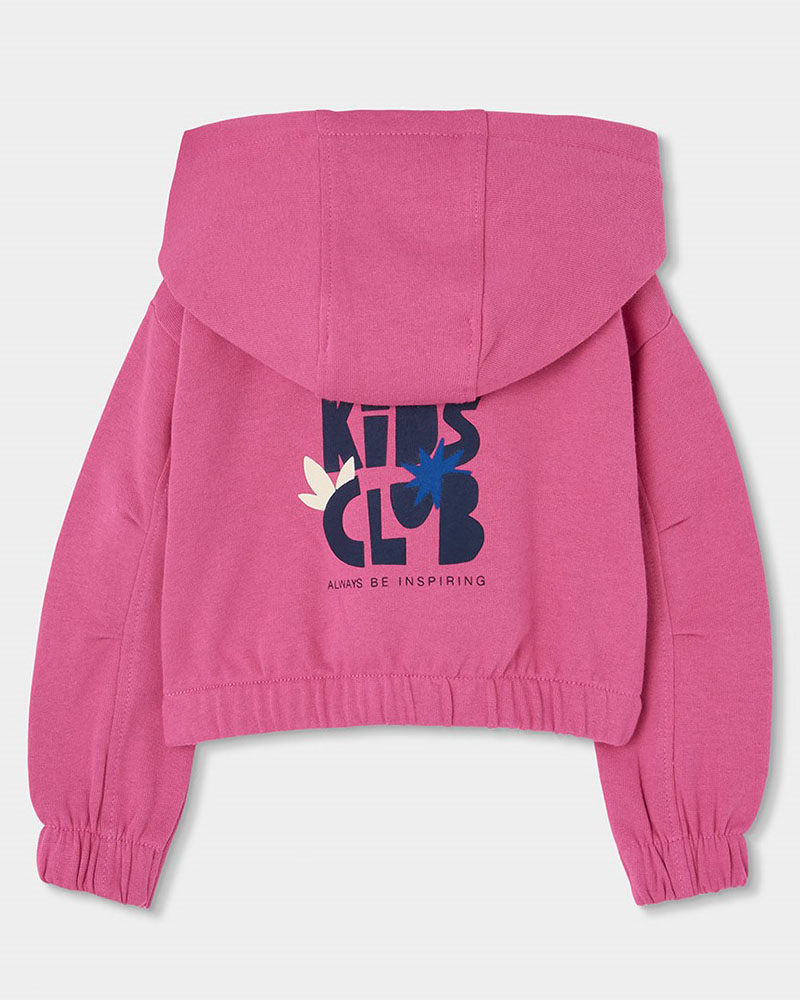 BOBOLI Fleece with hood sweatshirt for girl -BCI - 304030