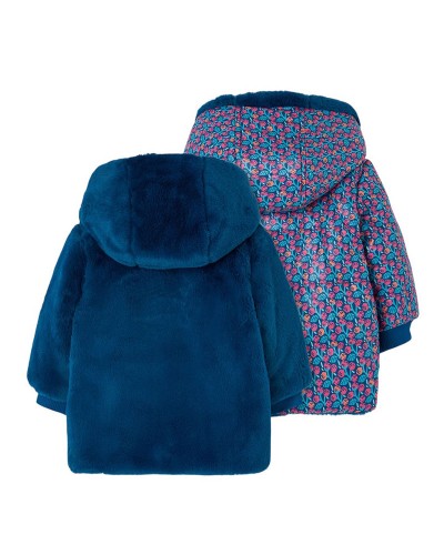 BOBOLI Reversible technical fabric parka for girl - 314143
