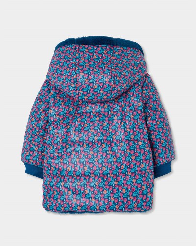 BOBOLI Reversible technical fabric parka for girl - 314143