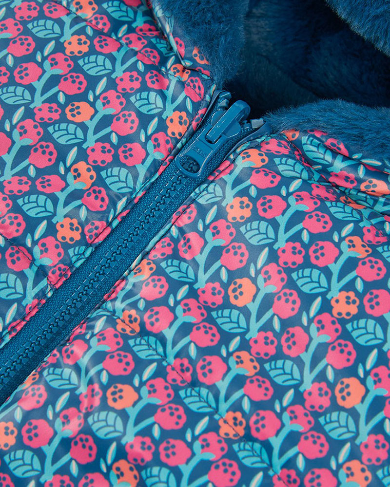BOBOLI Reversible technical fabric parka for girl - 314143