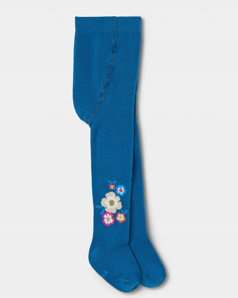 BOBOLI Thick tights floral for girl -BCI - 314109
