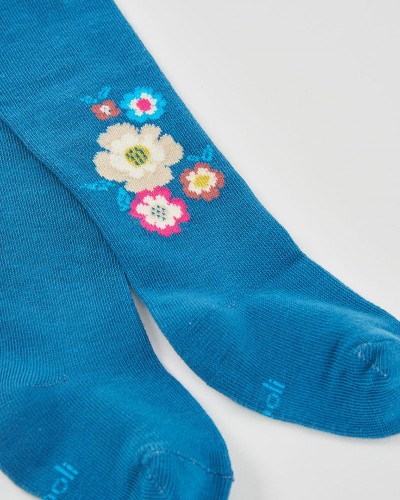 BOBOLI Thick tights floral for girl -BCI - 314109