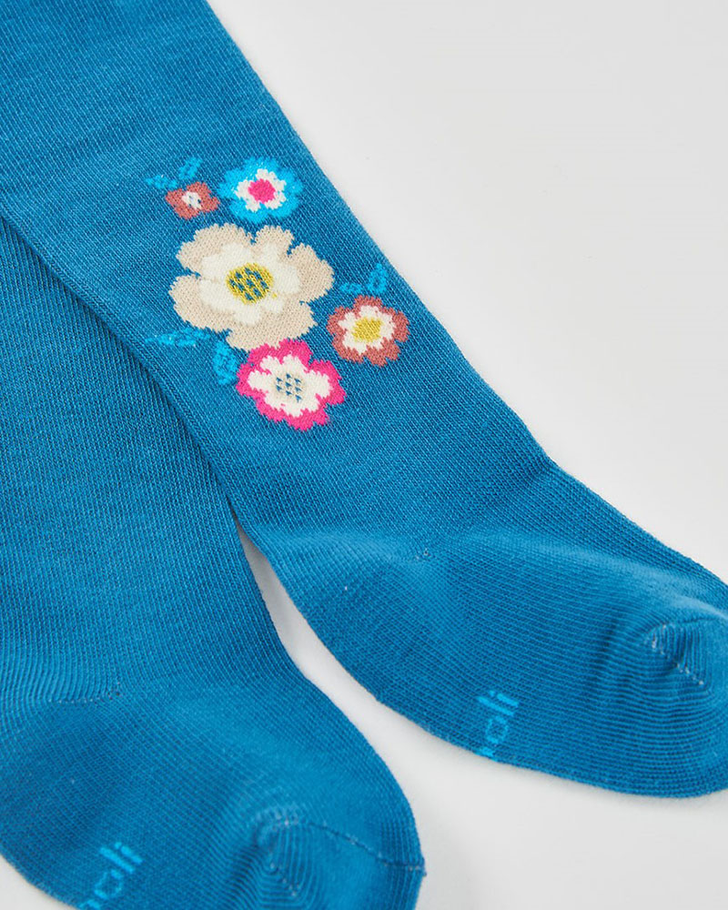 BOBOLI Thick tights floral for girl -BCI - 314109
