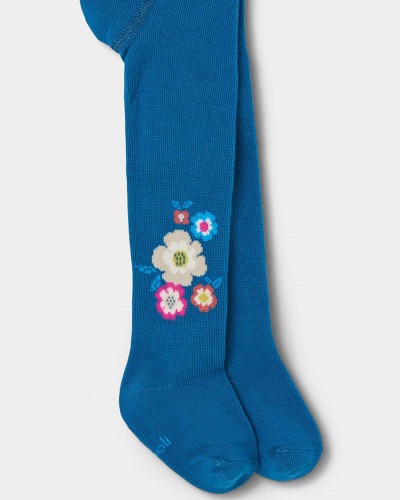 BOBOLI Thick tights floral for girl -BCI - 314109