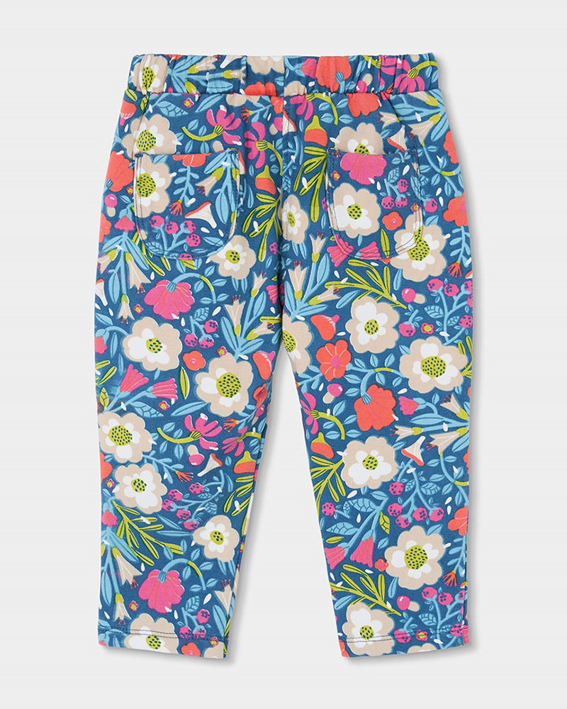 BOBOLI Fleece trousers floral for girl -BCI - 314031