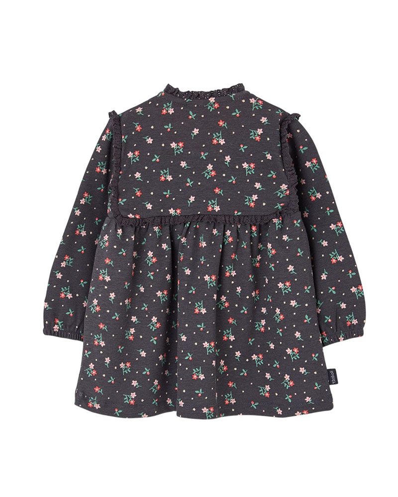 BOBOLI Interlock dress floral for girl -BCI - 324155