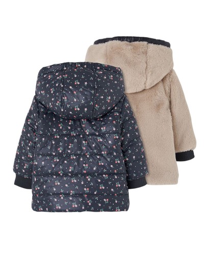 BOBOLI Reversible technical fabric parka for girl - 324199