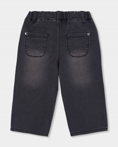 BOBOLI Denim trousers knit for girl -BCI - 324010