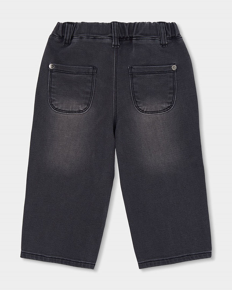 BOBOLI Denim trousers knit for girl -BCI - 324010