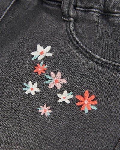 BOBOLI Denim trousers knit for girl -BCI - 324010