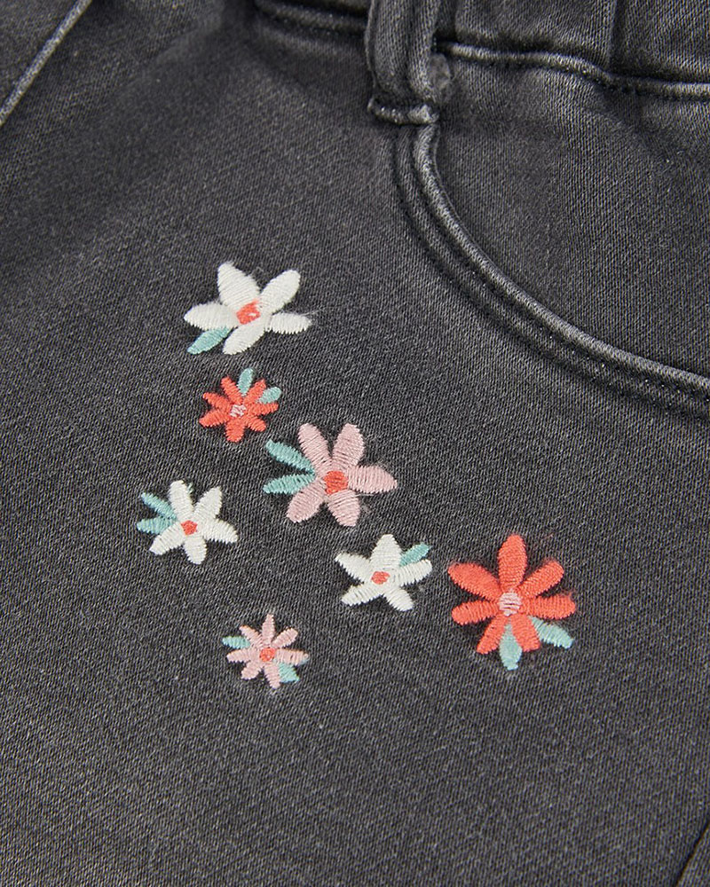 BOBOLI Denim trousers knit for girl -BCI - 324010