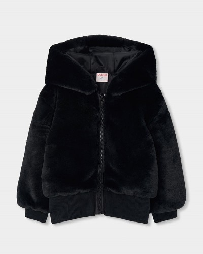 BOBOLI Fluffy hooded jacket for girl - 774109