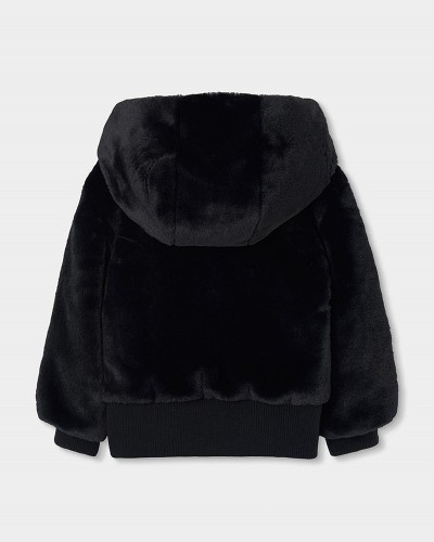 BOBOLI Fluffy hooded jacket for girl - 774109