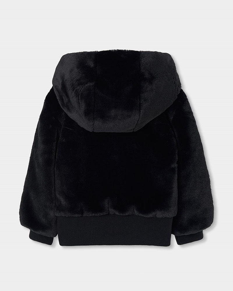 BOBOLI Fluffy hooded jacket for girl - 774109
