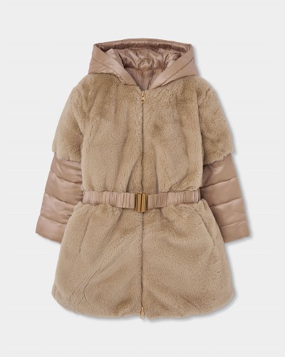 BOBOLI Technical fabric parka combined for girl - 784111