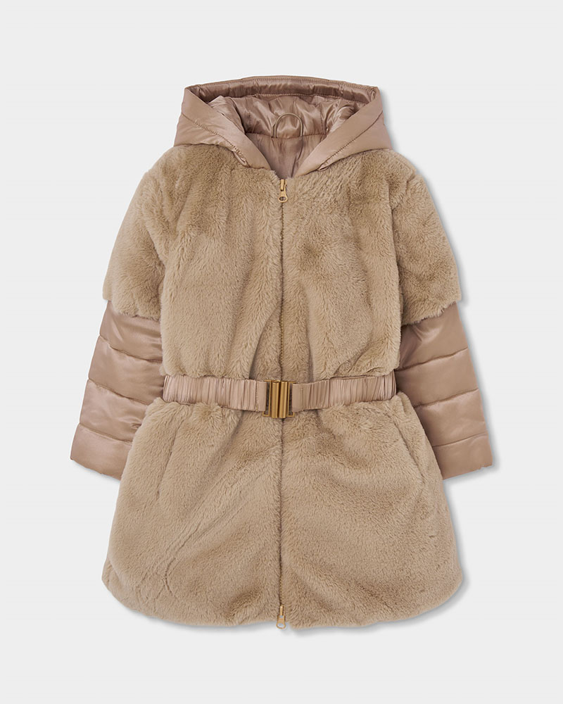 BOBOLI Technical fabric parka combined for girl - 784111