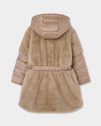 BOBOLI Technical fabric parka combined for girl - 784111