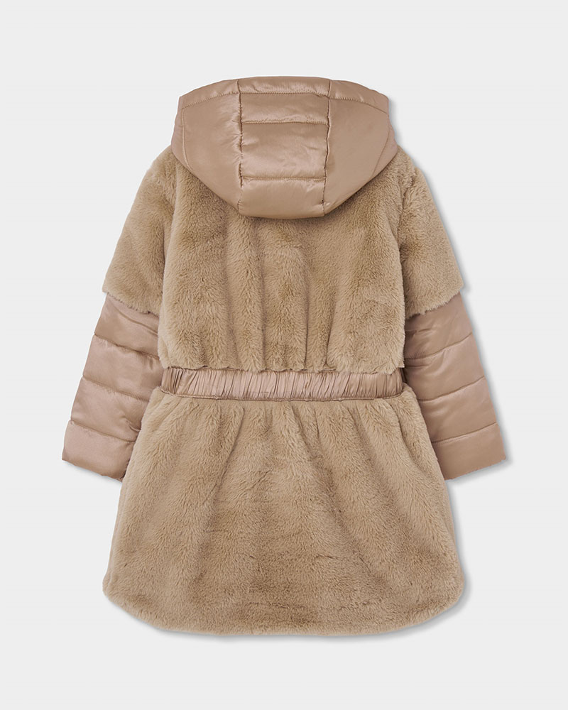 BOBOLI Technical fabric parka combined for girl - 784111
