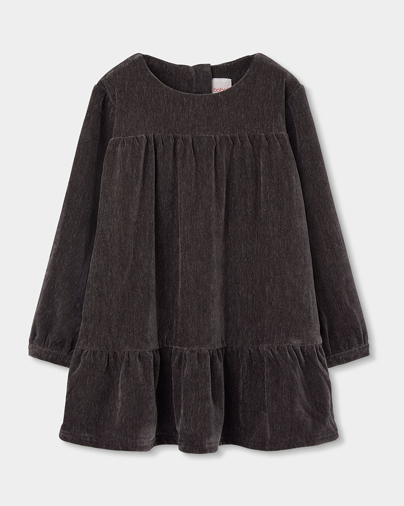 BOBOLI Velour dress for girl -BCI - 784065
