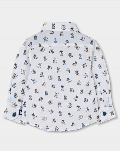 BOBOLI Poplin shirt printed for boy - 814014