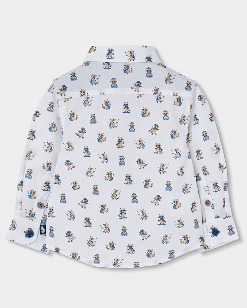 BOBOLI Poplin shirt printed for boy - 814014