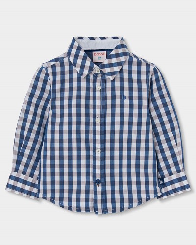 BOBOLI Poplin shirt check for boy -BCI - 814047