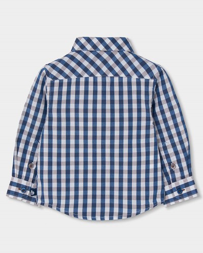 BOBOLI Poplin shirt check for boy -BCI - 814047