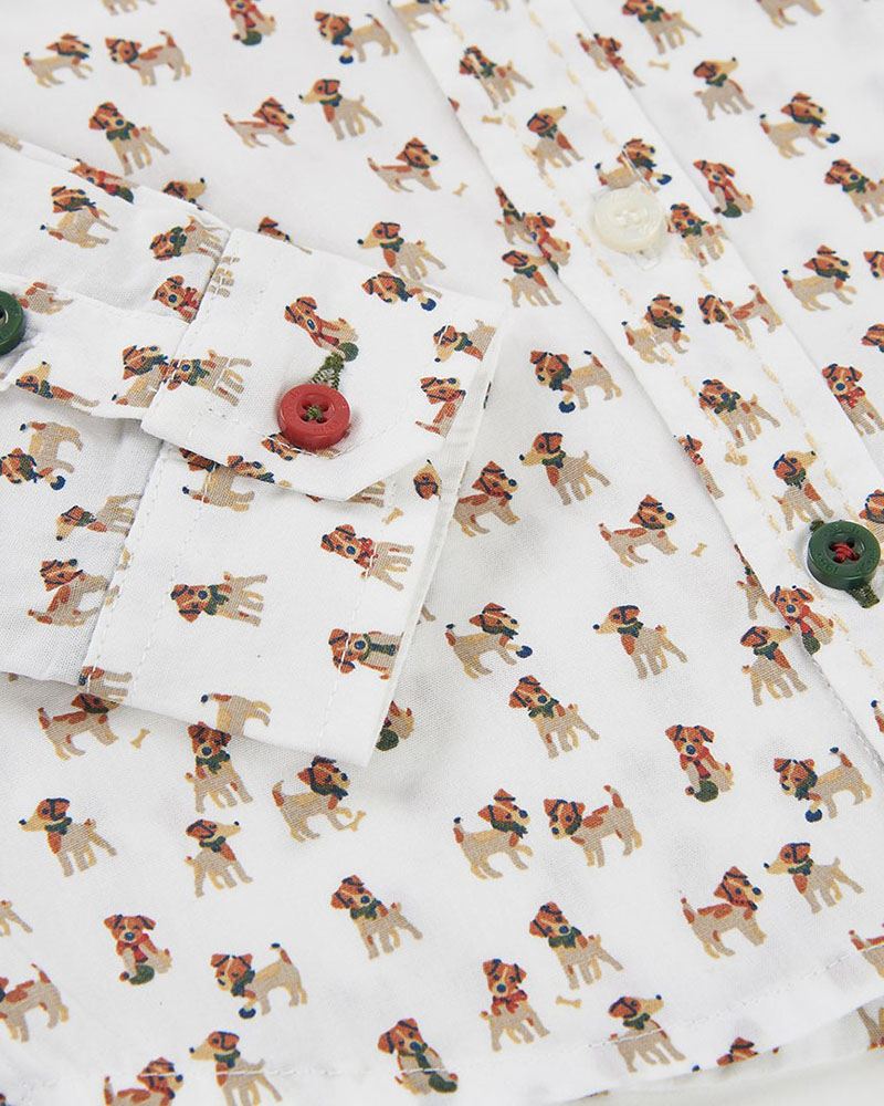 BOBOLI Poplin shirt printed for boy -BCI - 824015