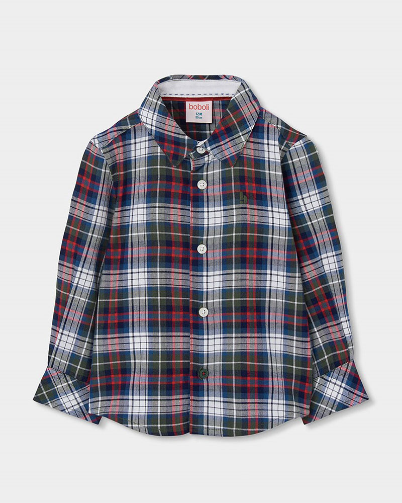 BOBOLI Shirt check for boy - 824037