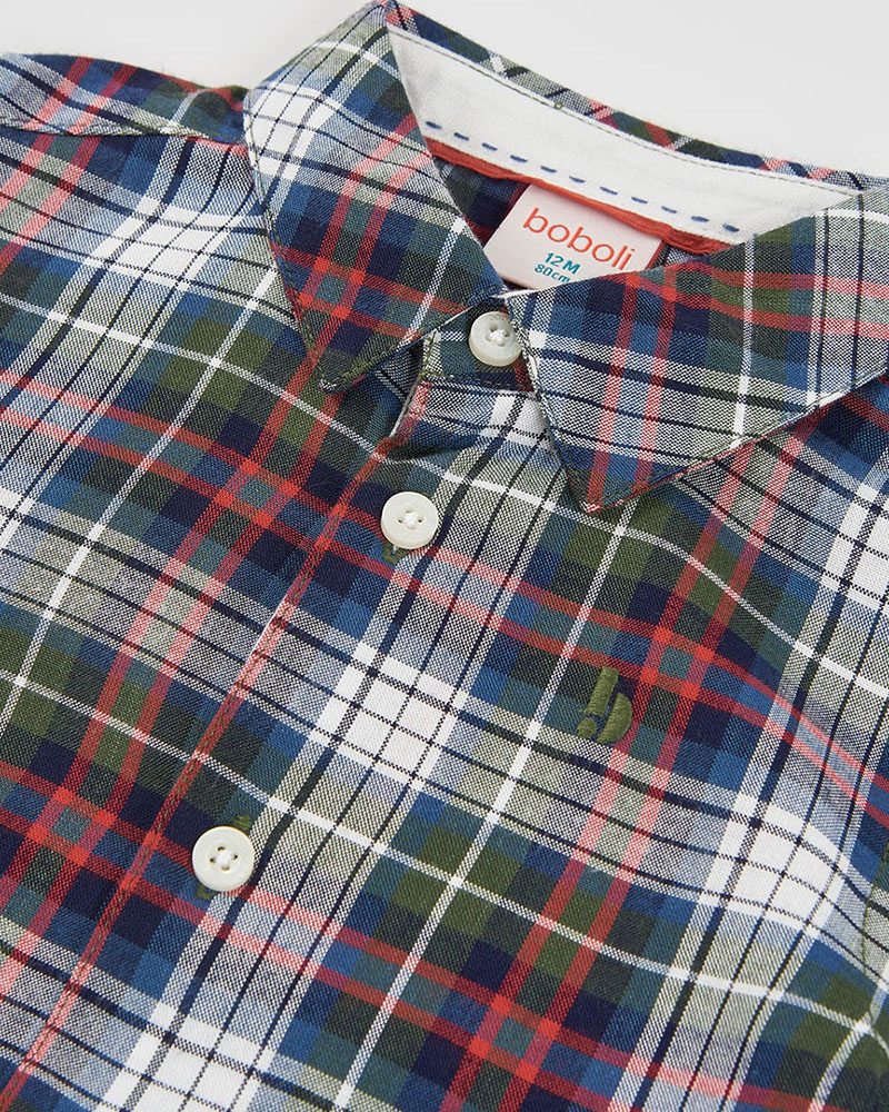 BOBOLI Shirt check for boy - 824037