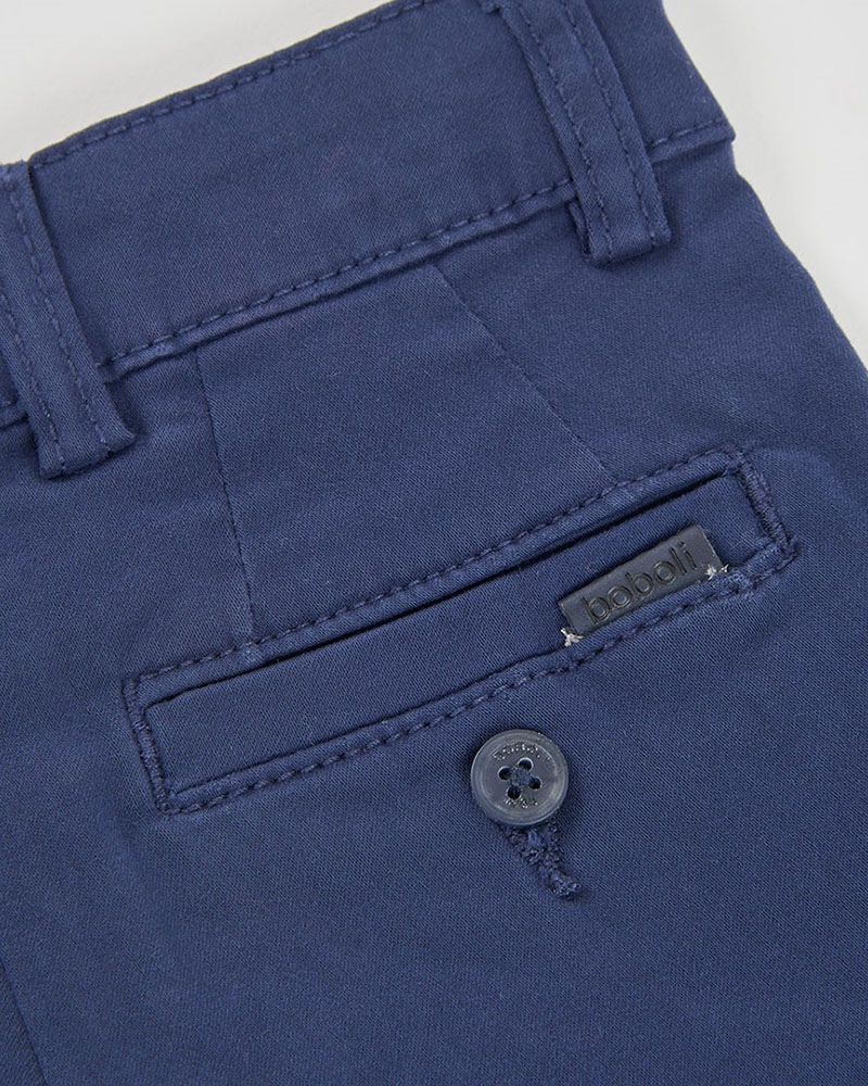BOBOLI Stretch satin trousers for boy -BCI - 864019