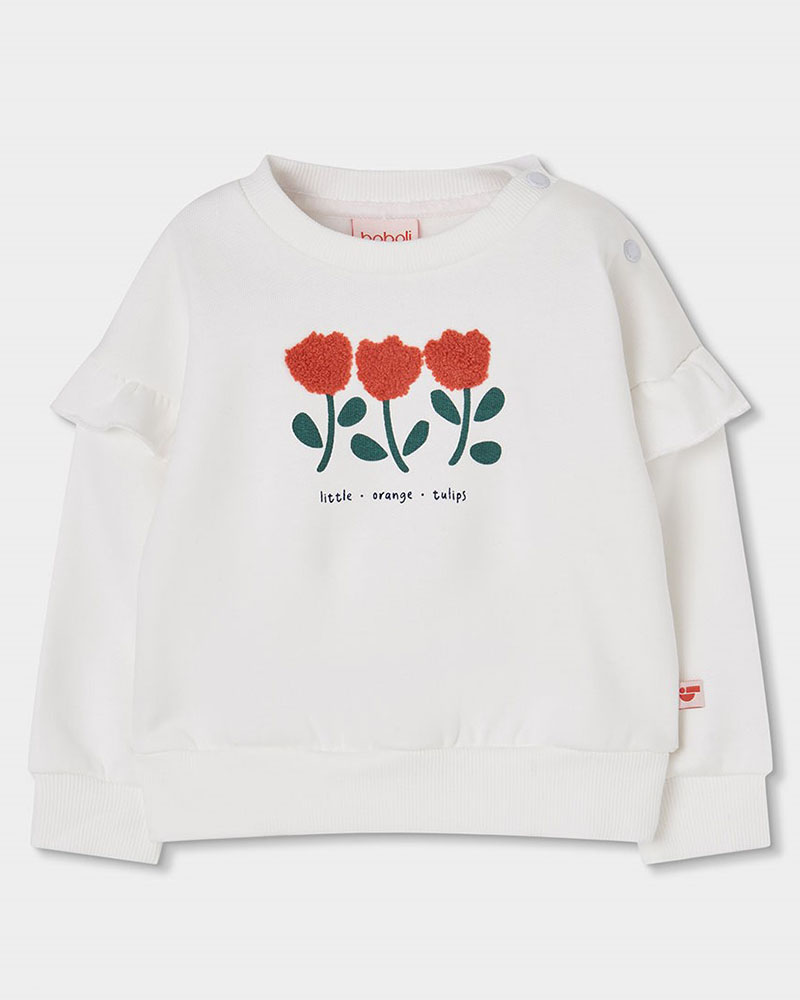 BOBOLI Fleece sweatshirt for girl -BCI - 334178