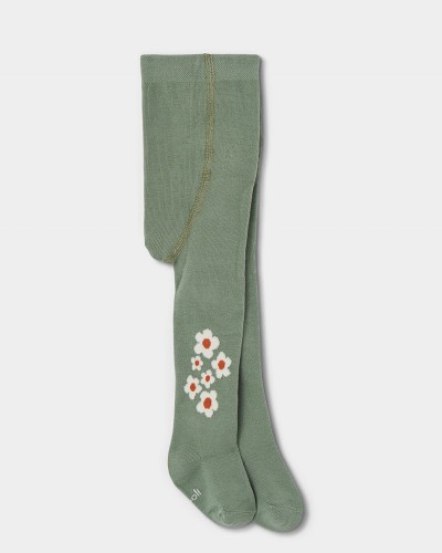 BOBOLI Thick tights floral for girl -BCI - 334011