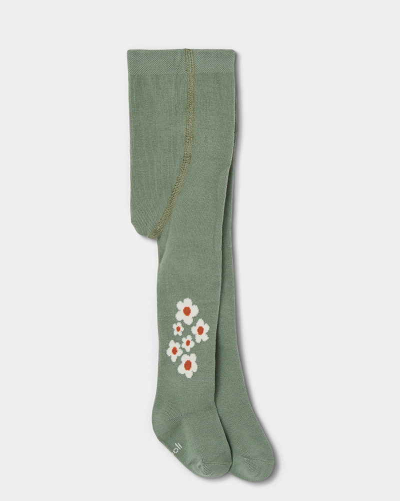 BOBOLI Thick tights floral for girl -BCI - 334011