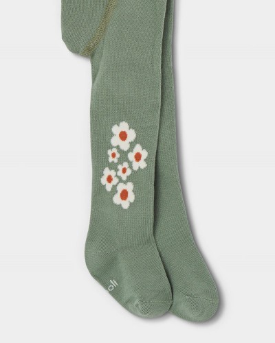 BOBOLI Thick tights floral for girl -BCI - 334011