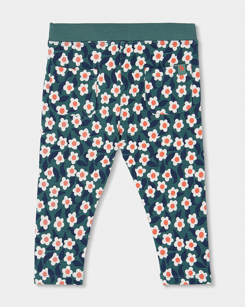 BOBOLI Fleece trousers floral for girl -BCI - 334033