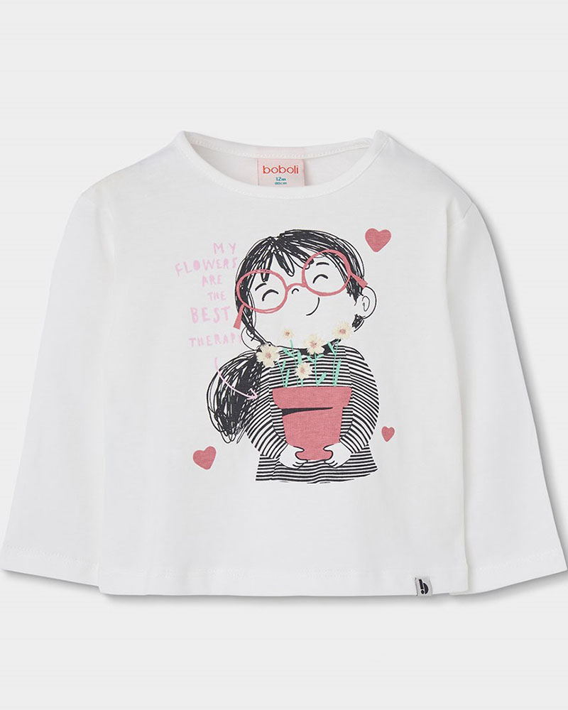 BOBOLI Knit t-Shirt for girl -BCI - 344078