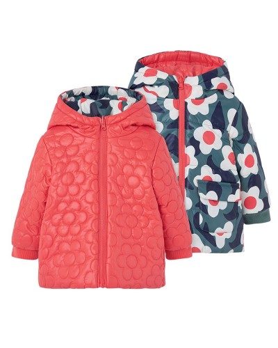 BOBOLI Reversible technical fabric parka for girl - 334167