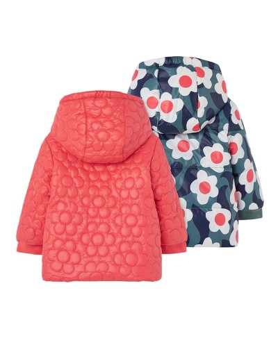 BOBOLI Reversible technical fabric parka for girl - 334167