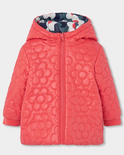 BOBOLI Reversible technical fabric parka for girl - 334167